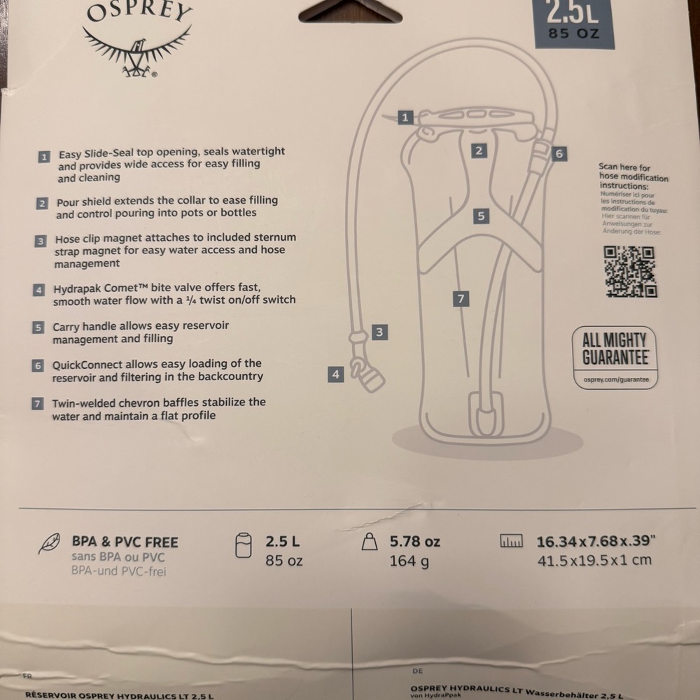 BRAND NEW Osprey Women's Sirrus 24L Elderberry Hiking Bag 2.5LRESERVOIR INCLUDED - Picture 8 of 8